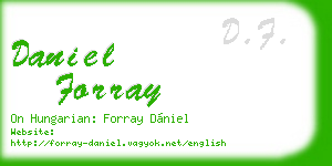 daniel forray business card