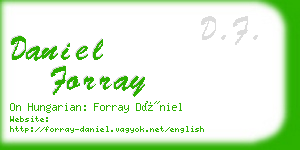 daniel forray business card